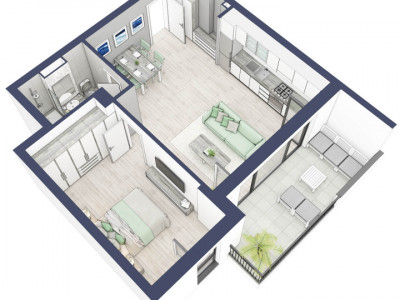 Comision 0 Apartament 2 camere 51 mp utili boxa la subsol Turnisor